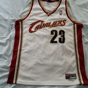 L LeBron James Nike throwback jersey